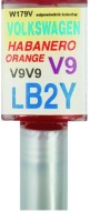 VW LB2Y V9 HABANERO ORANŽOVÝ LAK ŠKRABANY DOTYK