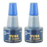 Modrý polymérový gumový raziaci atrament 2x30ml