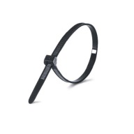Sťahovacie pásky 200x4,8mm Čierna 100ks Silná