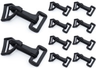 Karabína plastový háčik 2,5cm 25mm 10ks