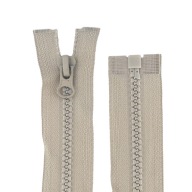 ČLENKOVÝ Zips #5 - 75 CM - SVETLO BÉŽOVÁ ŠEDÁ