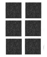 Plstené podložky NA NÁBYTOK štvorcové x 6 25mm