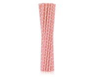 PAPIEROVÉ SLIMKY SVETLO RUŽOVÉ 197x6mm 12 kusov GODAN