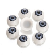 Oči na hračky plastové 20x10mm 4 páry