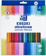 OXFORD TROJUHOLNÍKOVÁ CERUŽKA FARBA 24 KS SO BRÚTKOM 24 FARB.
