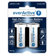 Alkalické batérie EverActive C LR14 Pro