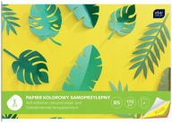SAMOLEPIACI papier, formát B5, fluorescenčný, 8 listov