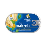 Filety z makrely v horčicovej omáčke 170g Fisherking