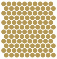 Nálepky Bodky Kruhy Pehy 15mm 120ks ZLAT