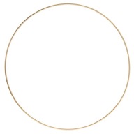 Kovový kruhový okraj pre lapač snov zlatý 30 cm