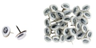 Očká na špendlíku Oči ideálne na nalepenie do polystyrénového dekoru 10 mm 30 kusov