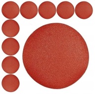 10 kusov brúsneho papiera 180mm P40 VELCRO DISC bez otvorov