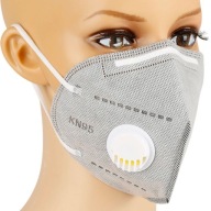 FFP2 OCHRANNÁ MASKA S ANTI-SMOGOVÝM VENTILOM, ŠEDÁ