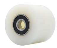 Priamy polyamidový valček s ložiskom fi 60mm fi 10 mm