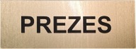 INFORMAČNÁ TABUĽKA s LOGOM, zlatá GRAVÍRA, 20cm2