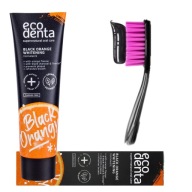 BEZFLUORIDOVÁ ZUBNÁ PASTA BIELIACA ČIERNA ORANŽOVÁ ECODENTA 100ml