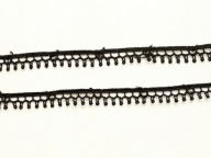 20 LACE guipure stuha 15mm 1M čierna