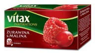 VITAX brusnicový a malinový čaj 20 vrecúšok