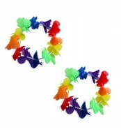 Náramok Hawaiian flowers party 20 cm farebná narodeninová oslava