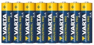 8 ks alkalických batérií Varta Industrial AA LR6