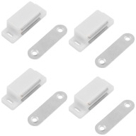 Magnetický zámok Západka na nábytok biela - 4 ks