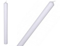 Biela sviečka na KRST, ozdobný podstavec, CELEBRITY, čistá, 40 cm, priemer 3 cm