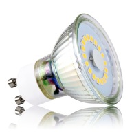 SMD GU10 LED žiarovka 5W=40W PREMIUM GLASS do tepla