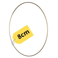 Kovová obruč pre lapač snov Macrame Zlatá kruhová základňa 8 cm