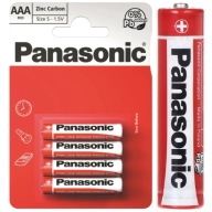 BATÉRIE PANASONIC AAA LR03 R3 4 KS. ZINOK-UHLÍK