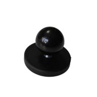 Silný magnet na nanášanie čierny s guľôčkovou rukoväťou s priemerom 4 cm
