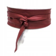 STRADIVARIUS Burgundský PÁS 80S, ZAVAZANÝ