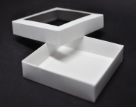 Kartónová škatuľka Balenie Medovníková krabička 12x12x3 cm BIELA ​​5 ks.