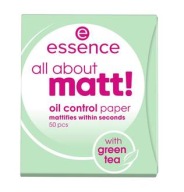 essence Všetko o Mattovi! Matovacie papiere na kontrolu oleja