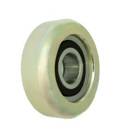 KOVOVÝ VALEC KOLESA fi. 52 mm PRE BRÁNY