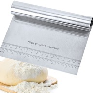 KOVOVÁ STIERKA VEĽKÁ ŠKRABKA TORTA Nôž VEĽKÁ KRÉMOVÁ TORTA HMOTA