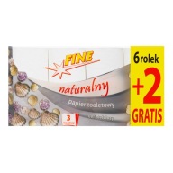 3-vrstvový toaletný papier 8 kotúčov Natural FINE