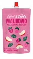 Owolovo MALINOWO Jablko Malina Ovocie MUS 200g