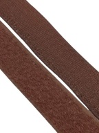 Páska na suchý zips 20 mm HNEDÁ 1 METER sada