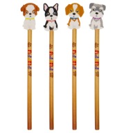 4x Ceruzka s gumou psy psy psy buldog