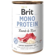 Brit Mono Protein Lamb Rice Mokré krmivo pre psov Jahňacia ryža 400g
