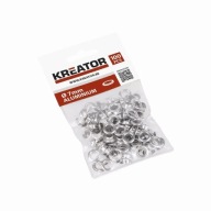 Hliníkové kožené očká, 7 mm, 100 kusov, Kreator