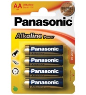 Alkalické batérie Panasonic AA (R6) 4 ks.