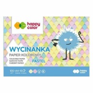 VÝREZ Z FAREBNÉHO PAPIERA A4 HAPPY COLOR 10 PASTELOVÝ LIST 1 G/M²