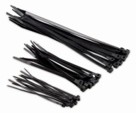 Čierne sťahovacie pásky LONG STRONG 30 cm 25 kusov Kreator