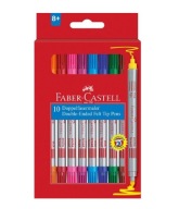 OBOJSTRANNÉ ZNAČOVAČE, 10 KS, FABER CASTELL