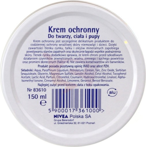 Bambino ochranný + upokojujúci krém, 150 ml