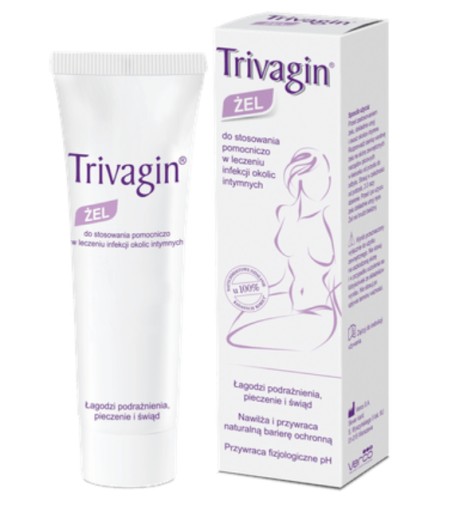 TRIVAGIN GEL na podporu liečby infekcií intímnej oblasti Svrbenie Bolesť