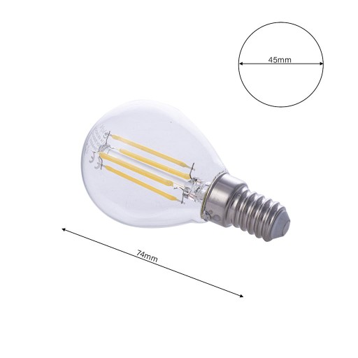 Edison Loft LED dekoratívna žiarovka 4W G45 E14 4000K