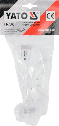OCHRANNÉ OKULIARE YATO CLEAR YT-7360 YATO 59060