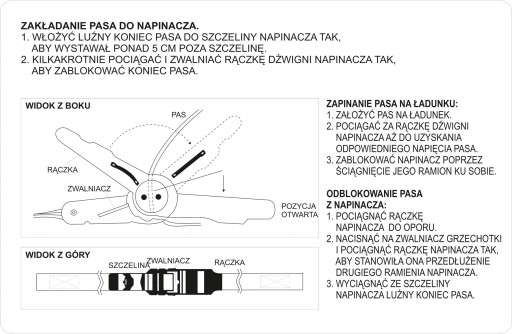 Popruh na batožinu s prackou 25 mm x 5 m (háčik) 82351 V